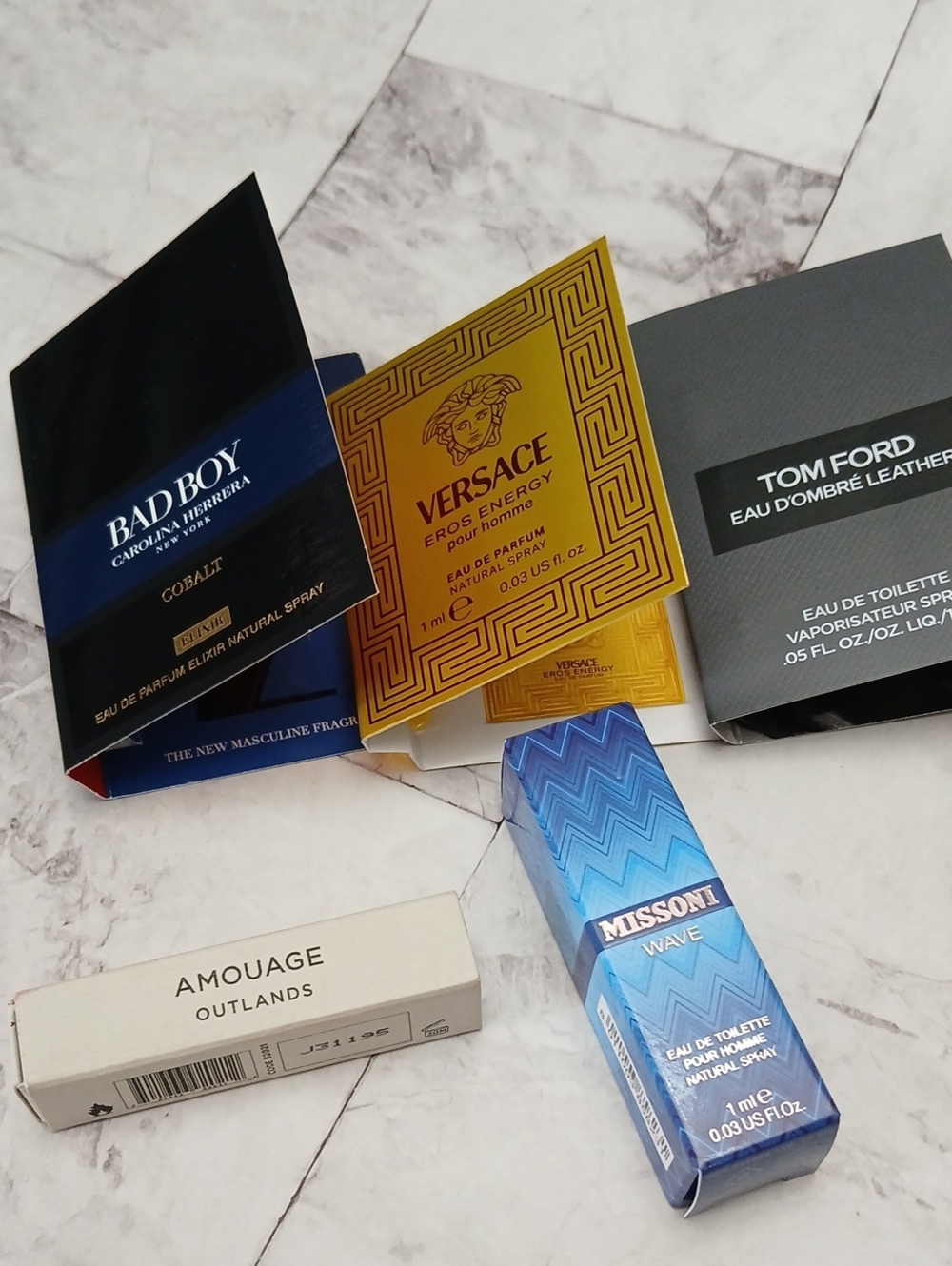 13. Versace Gold and Black Eros Energy Sample Card